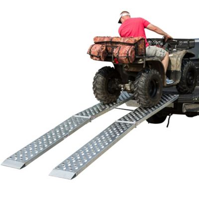 Black Widow 9 ft. Big Boy Aluminum Arched Dual Runner Folding ATV Ramps