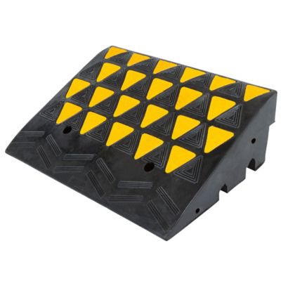Guardian Industrial Products Curb Ramp, Rubber, for Driveway, Heavy Duty, up to 8 in. H, 60,000 lb., Guardian