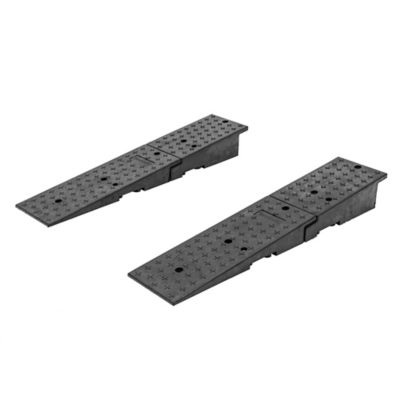 Guardian Industrial Products 49" Rubber Shipping Container Forklift Ramps for 6" Lip, 11" W Each, 20,000 lb. Cap Per Ramp, Pair