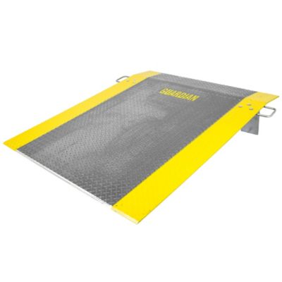 Guardian Industrial Products Dock Plate, 60 x 48in., Aluminum, 1,800 lb, for Pallet Jacks, Hand Carts, Material Handling