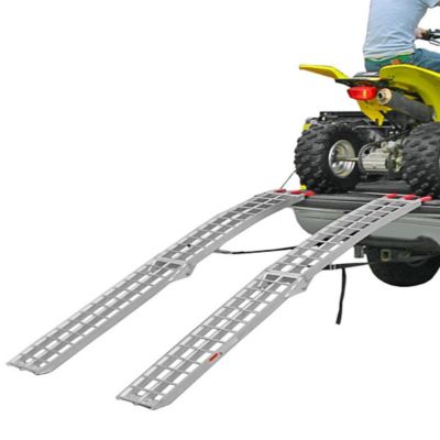 Black Widow 7 ft. 5 in. ATV Loading Ramps Aluminum Folding 1,500 lb. Capacity for Pickup Truck Bed and Trailer