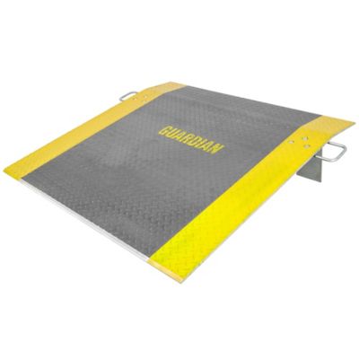Guardian Industrial Products Dock Plate, 48 x 48in., Aluminum, 3,800 lb., for Pallet Jacks, Hand Carts, Material Handling