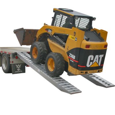 Heavy Duty Ramps 144 in. Heavy Duty Hook-End 12,000 lb. Capacity Skid Loader Tractor Ramps