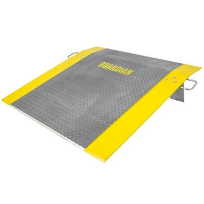 Guardian Industrial Products Dock Plate, 48 x 48in. Aluminum, 2600 lb. for Pallet Jacks, Hand Carts, Material Handling, Guardian