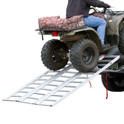 Black Widow 77 x 54 in. Extra-Wide Aluminum Tri-Fold ATV Loading Ramp, 1,500 lb. Weight Capacity