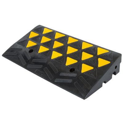 Guardian Industrial Products Curb Ramp, Rubber, for Driveway, Heavy Duty, up to 4 in. H, 60,000 lb, Guardian