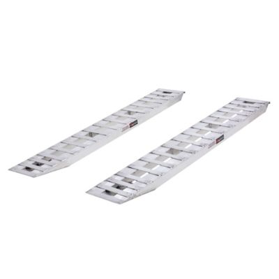 Heavy Duty Ramps 7 ft. 6 in. x 15 in. Aluminum Car Trailer Ramps, 20-24 in. Load Height, Hook-End - 7,000 lb per Axle