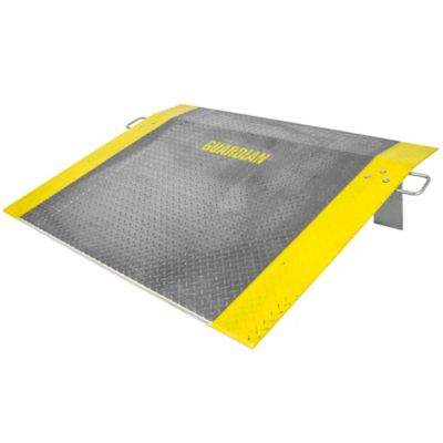 Guardian Industrial Products Dock Plate, 48 x 60in. Aluminum, 2900 lb. for Pallet Jacks, Hand Carts, Material Handling, Guardian