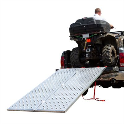 Black Widow 7 ft. 10 in. x 50 in. ATV Ramp for Pickup Truck, Trailer Loading Ramp, 1,500 lb, Folding, Aluminum