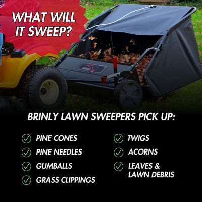 Image showing  42 in. Combo Lawn Sweeper with Dethatcher
