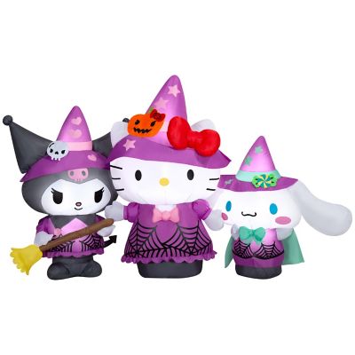 Gemmy Airblown Halloween Light with ELT Hello Kitty and Friends Scene MD Scene Sanrio