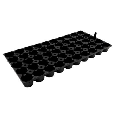 Char Coir 50-Cell Propagation Insert Tray, Rigid Plastic, Fits Standard 10x20 Trays, 28-Case