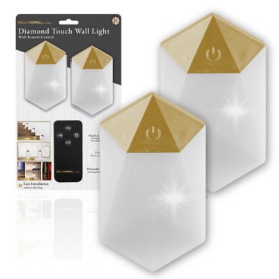 Bell & Howell 2 pk. Wireless Touch LED Wall Light Sconces with Remote