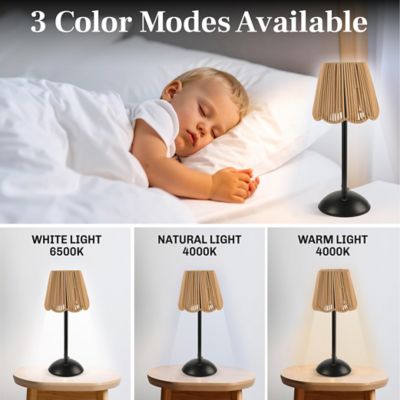 Image showing  Rechargeable Solar String Lamp LED Dimmable Modes Portable Indoor/Outdoor Table Lamp