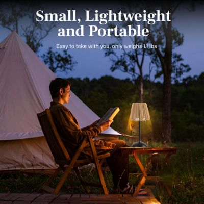 Image showing  Rechargeable Solar String Lamp LED Dimmable Modes Portable Indoor/Outdoor Table Lamp