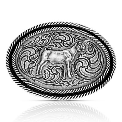 Montana Silversmiths Show Goat Antiqued Buckle