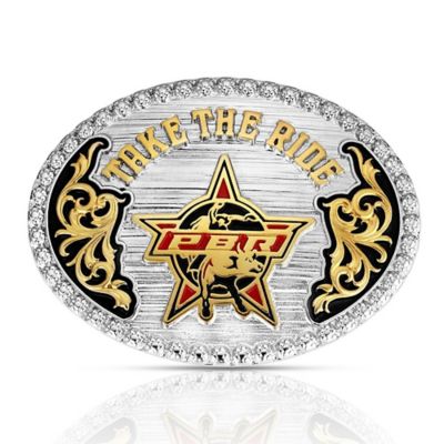 Montana Silversmiths Take the Ride PBR Buckle