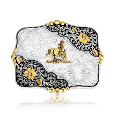 Montana Silversmiths Timberline Buckle with Galloping Horse