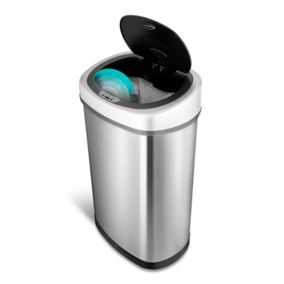 Ninestars 13.2 gal. Rectangular Smart Motion Sensor Trash Can