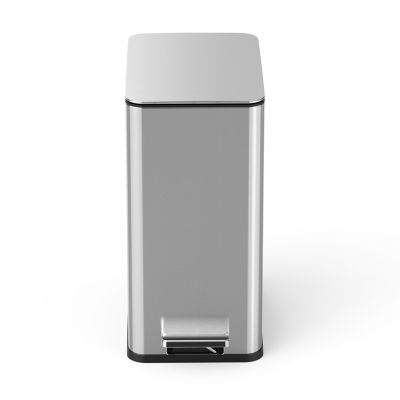 Ninestars Step-On Trash Can 2.6 gal., Rectangular