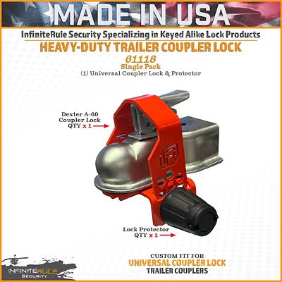 Image showing  Universal Trailer Coupler Lock, Hitch Ball and Pin Type, 61118-BX