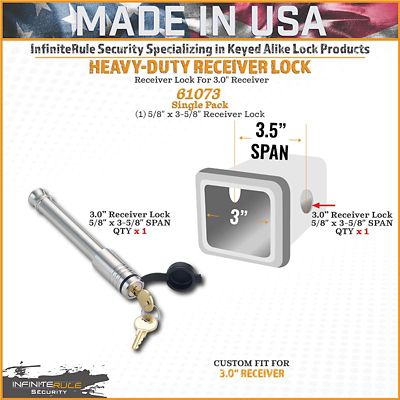 Image showing  Stainless Steel Hitch Pin Lock for 3 in. Receiver, 5/8 in. Diameter, 61073-S