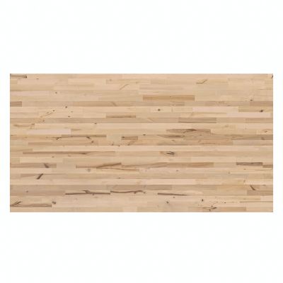 Image showing  Unfinished Birch Kitchen Island Butcher Block Countertop, 74 in. x 39 in. x 1.5 in., Eased Edge