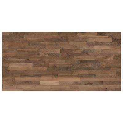 Image showing  Unfinished Walnut Butcher Block Countertop, 50 in. x 25 in. x 1.5 in., Eased Edge