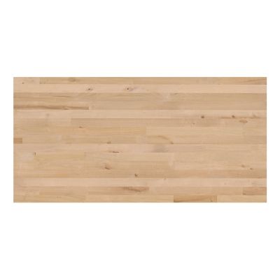 Image showing  Unfinished Birch Butcher Block Countertop, 50 in. x 25 in. x 1.5 in., Eased Edge