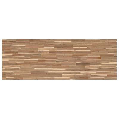 Image showing  Unfinished Acacia Finger Joint Butcher Block Countertop, 74 in. x 25 in. x 1.5 in., Eased Edge