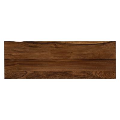 Image showing  Finished Saman Continuous Stave Butcher Block Countertop, 74 in. x 25 in. x 1.5 in., Live Edge