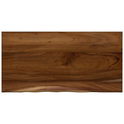 Image showing  Finished Saman Continuous Stave Butcher Block Countertop, 50 in. x 25 in. x 1.5 in., Live Edge
