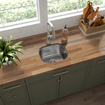 Image showing  Unfinished Walnut Butcher Block Countertop, 74 in. x 25 in. x 1.5 in., Eased Edge