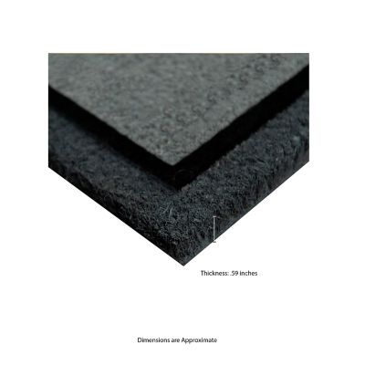 Image showing  Clara Gray Welcome Flocked Outdoor Coir Doormat with Non-Slip Backing