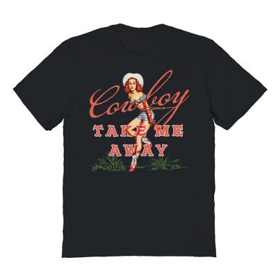 Lucy Jaynes Women's Cowboy Take Me Away Short Sleeve Graphic T-Shirt