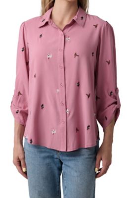 Vintage Threads Vintage Women's Ls Emb. Shirt Chicken