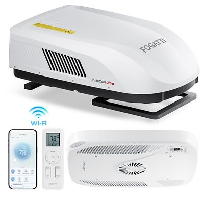 Fogatti InstaCool Ultra RV Rooftop Air Conditioner 16000 BTU Heating and Cooling ADB with Smart Control 2-Year Warranty