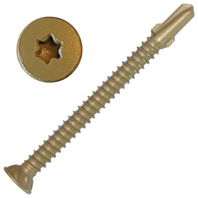 Screw Products #14 x 3-3/4in. Roco Exterior Wood To Steel Screws, Star Drive, 141 pk., Approx Count