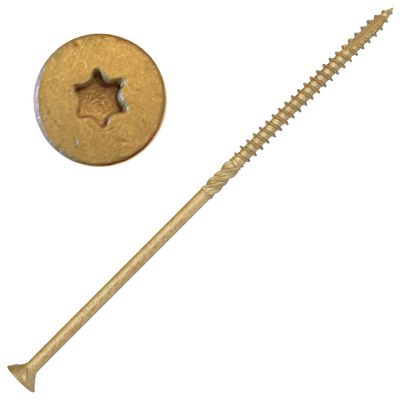 Screw Products 10 x 6in. Axis Exterior Structural Wood Screws Star Drive, 152 Approx Count