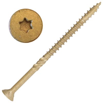 Screw Products 10 x 3-1/2 in., Axis Exterior Structural Wood Screws Star Drive, 260 Approx Count