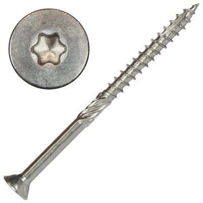 Screw Products 10 x 3in. Axis, 316 Stainless Steel Structural Wood ...