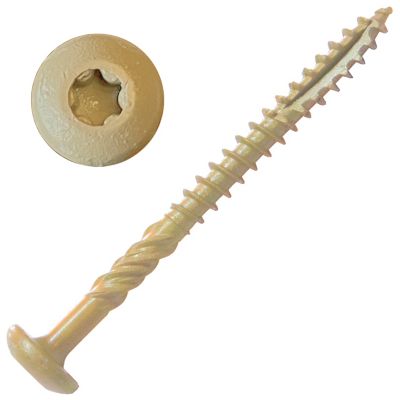 Screw Products 8 x 2in. Aura, Exterior Cabinet & Pocket Screws Star Drive, 129 Approx Count