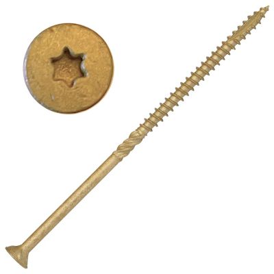Screw Products 10 x 5in. Axis Exterior Structural Wood Screws Star Drive, 186 Approx Count