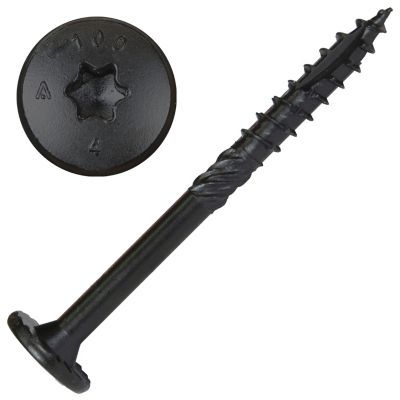 Screw Products #18 x 3-3/8in. Nova Exterior Structural Lag Screws, Star ...