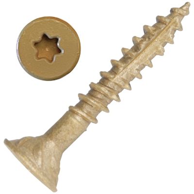 Screw Products 9 x 1-1/4in. Axis Exterior Structural Wood Screws Star Drive, 164 Approx Count