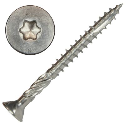 Screw Products 9 x 2in. Axis, 316 Stainless Steel Structural Wood Screws Star Drive, 570 Approx Count