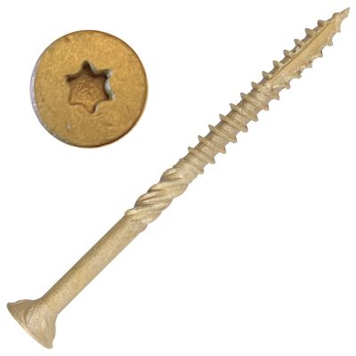 Screw Products 10 x 3in. Axis Exterior Structural Wood Screws Star ...
