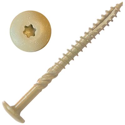 Screw Products 10 x 2-1/2in. Aura, Exterior Cabinet Screws Star Drive, 66 Approx Count