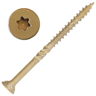 Screw Products 9 x 3in. Axis Exterior Structural Wood Screws Star Drive ...