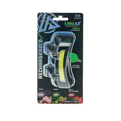 LitezAll Rechargeable 250 Lumen Cap Light